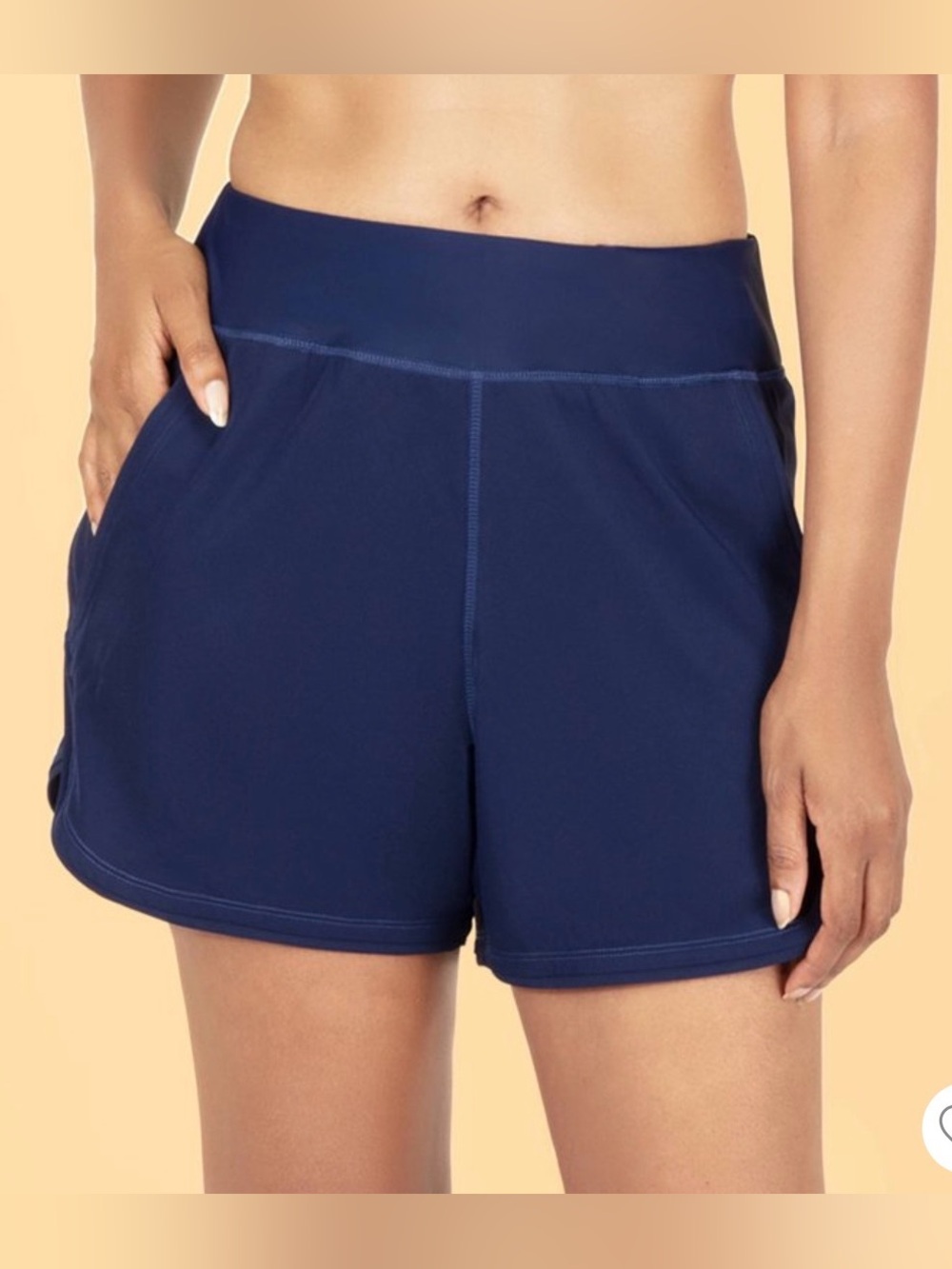 Lands’ End Women’s’ UPF Full Coverage Swim Board Shorts, Size Large